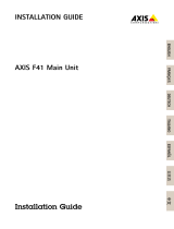 Axis F41 Main Unit Benutzerhandbuch