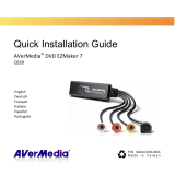 Avermedia DVD EZMaker 7 Quick Installation Manual