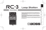Boss RC-3 Loop Station Bedienungsanleitung