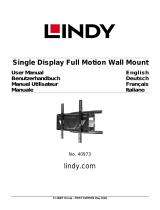 Lindy Single Display Full Motion Wall Mount Benutzerhandbuch