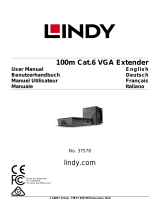 Lindy 100m Cat.6 VGA Extender Benutzerhandbuch
