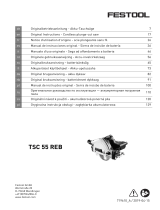 Festool TSC 55 Li 5,2 REBI-Set-SCA-FS Benutzerhandbuch