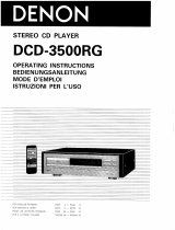 Denon DCD-3500RG Bedienungsanleitung