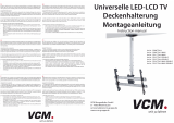 VCM TDH 3 MAXI LCD, LED and Plasma TV Wall Mount Bracket Bedienungsanleitung