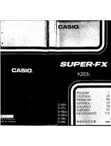 Casio SUPER FX 203C Bedienungsanleitung