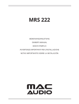 MAC Audio MRS 222 Bedienungsanleitung