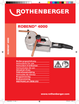 Rothenberger Electric bender ROBEND 4000 set Benutzerhandbuch