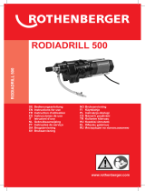 Rothenberger RODIADRILL 500 Benutzerhandbuch