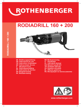 Rothenberger RODIADRILL 160 Benutzerhandbuch