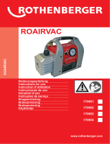 Rothenberger Vacuum pump ROAIRVAC Benutzerhandbuch
