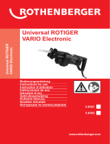 Rothenberger Electric saw Universal ROTIGER VARIO Electronic Benutzerhandbuch