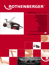 Rothenberger Power threader SUPERTRONIC 1250 Benutzerhandbuch