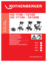 Rothenberger High-pressure drain cleaner HD 17/190 Benutzerhandbuch