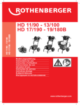 Rothenberger High-pressure drain cleaner HD 19/180 B Benutzerhandbuch