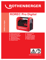 Rothenberger ROREC Pro Digital Benutzerhandbuch