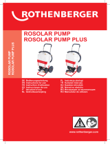 Rothenberger Solar filling pump ROSOLAR Pump Benutzerhandbuch