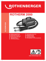 Rothenberger Electro-fusion welding device ROTHERM 2000 Benutzerhandbuch