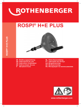 Rothenberger Manual drain cleaner ROSPI H+E Plus Benutzerhandbuch