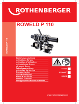 Rothenberger Plastic pipe welding machine ROWELD P110 Benutzerhandbuch