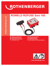 Rothenberger ROWELD ROFUSE SANI 160/315 Benutzerhandbuch