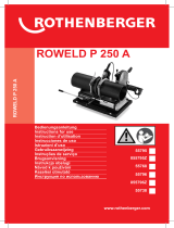 Rothenberger ROWELD P 250A Kunststoffrohr-Schweißmaschine Benutzerhandbuch