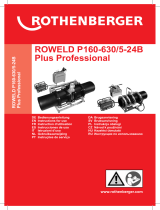 Rothenberger Kunststoffrohr-Stumpfschweißmaschine P 160B Benutzerhandbuch
