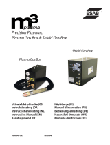 ESAB M3® Plasma Precision Plasmarc Plasma Gas Box & Shield Gas Box Benutzerhandbuch