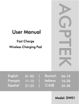 AGPtek Wireless Charging Pad Benutzerhandbuch