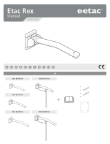 Etac Rex wall mounted toilet arm support Benutzerhandbuch