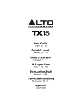 Alto TX15 Benutzerhandbuch