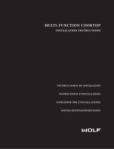 Wolf Gas Multi-Function Cooktop Installation Instructions Manual