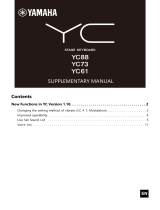 Yamaha YC Series Stage Keyboard Benutzerhandbuch