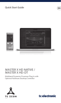 TC Electronic MASTER X HD NATIVE / MASTER X HD-DT Schnellstartanleitung