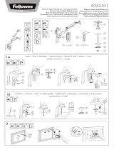 Fellowes PLATINUM SERIES DUAL MONITOR ARM (CRC80425) Benutzerhandbuch