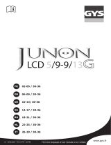 GYS HELMET LCD JUNON 5/9-9/13 G RED Bedienungsanleitung