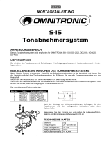Omnitronic Pick-up system S-15 Installationsanleitung