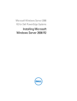 Dell Microsoft Windows 2008 Server R2 Bedienungsanleitung
