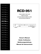 Rotel RCD-951 Benutzerhandbuch