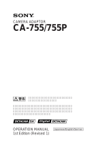 Sony CA-755/755P Benutzerhandbuch