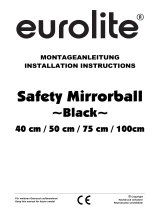 EuroLite Mirror Ball 50 cm black Bedienungsanleitung