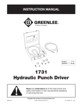 Greenlee 1731 Portable C-Frame Punch Driver Benutzerhandbuch