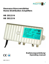 POLYTRON HB 30 Home distribution amplifier 30 dB Bedienungsanleitung