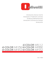 Olivetti d-Color MF222 - MF282 - MF362 - MF452 - MF552 Bedienungsanleitung