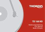 Thorens TD 160 HD Benutzerhandbuch