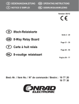 Conrad Components 197730 Relay card Component 12 V DC Bedienungsanleitung