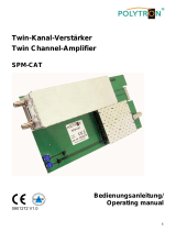 POLYTRON SPM-CAT Twin channel amplifier Bedienungsanleitung
