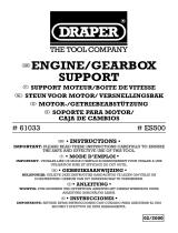 Draper 500kg Capacity Engine or GearBox Support Bedienungsanleitung