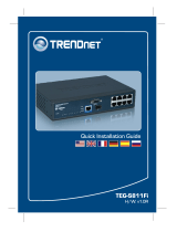 Trendnet TEG-S811FI Quick Installation Guide