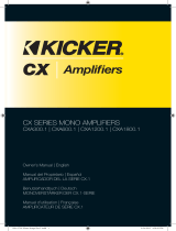 Kicker 2016 CX Mono Amplifiers Bedienungsanleitung