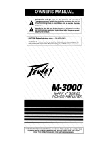 Peavey M-3000 Mark V Series Stereo Power Amplifier Benutzerhandbuch